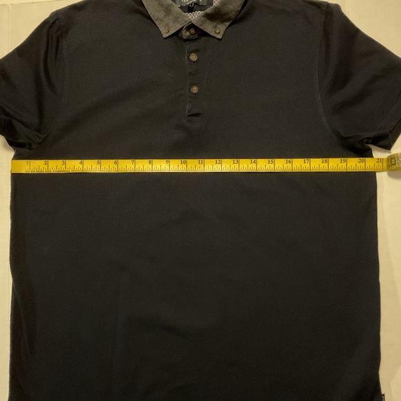 Ted Baker London Men’s Polo Shirt Navy Blue Short Sleeve - Picture 4 of 8